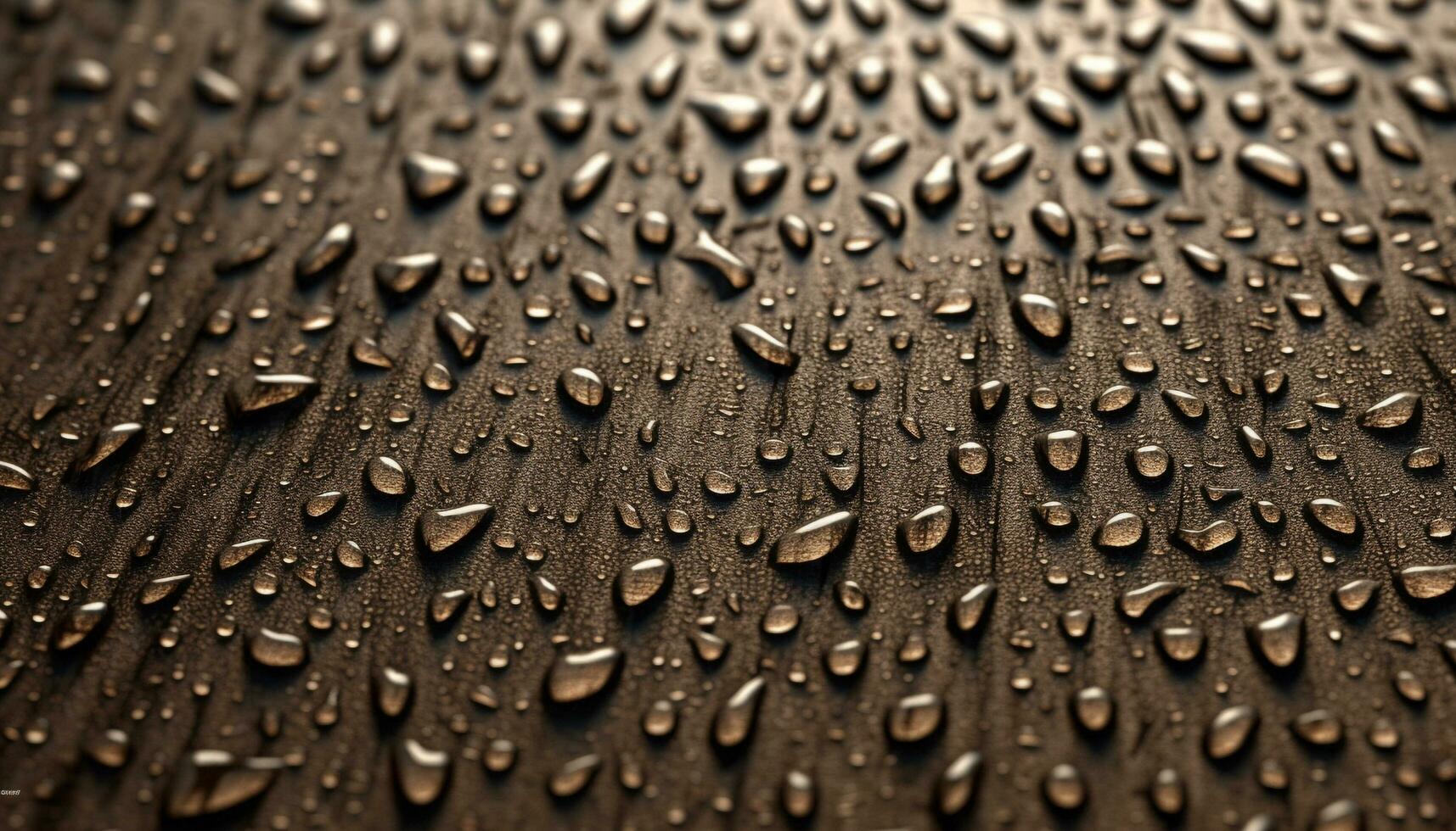 brillant goutte de pluie sur vert feuille, rafraîchissant la nature beauté en plein air généré par ai photo