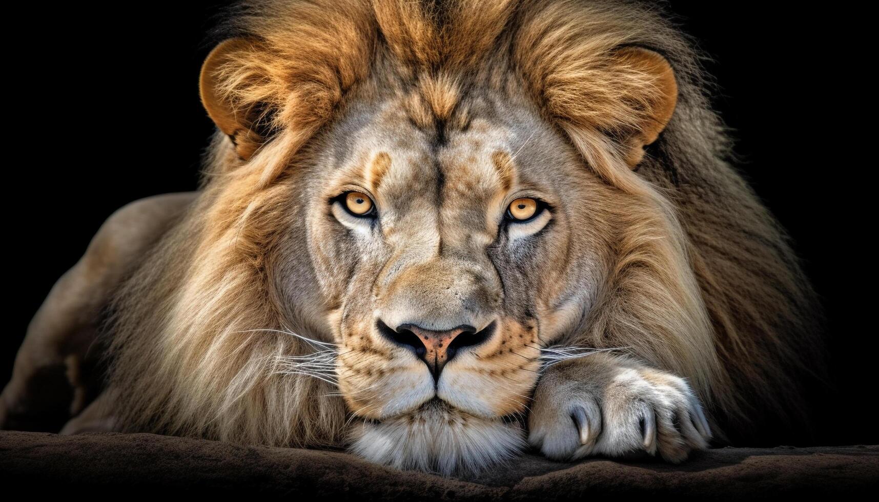 majestueux lionne en regardant, vigilance dans savane, danger cachette, faune réserve généré par ai photo