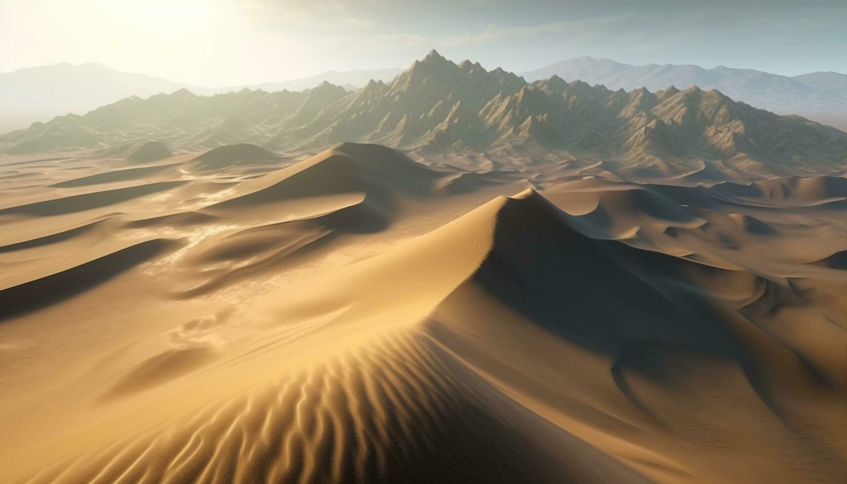 majestueux Montagne intervalle dans Afrique, tranquille lever du soleil, panoramique beauté généré par ai photo