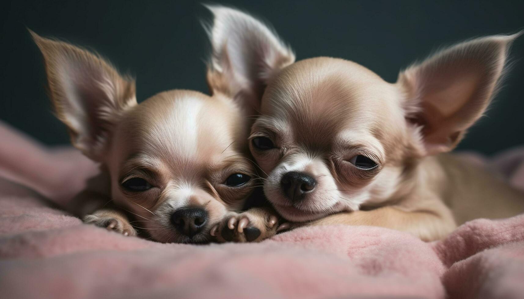 une charmant français bouledogue et espiègle terrier asseoir ensemble à l'intérieur généré par ai photo