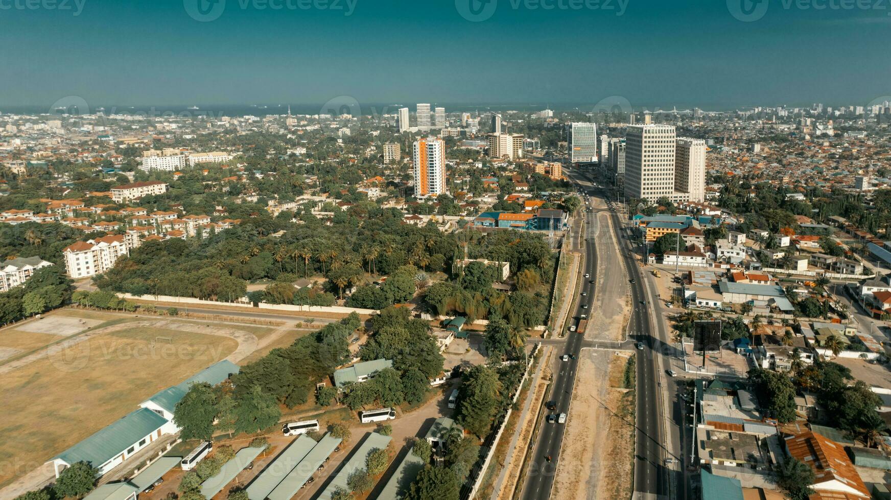 aérien vue de Dar es salam ville photo