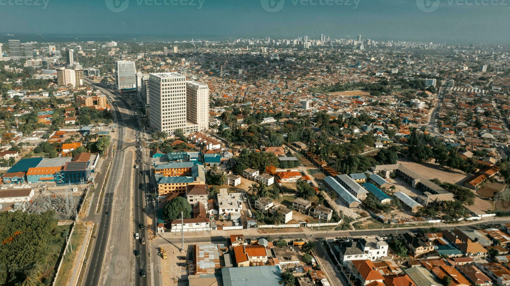 aérien vue de Dar es salam ville photo