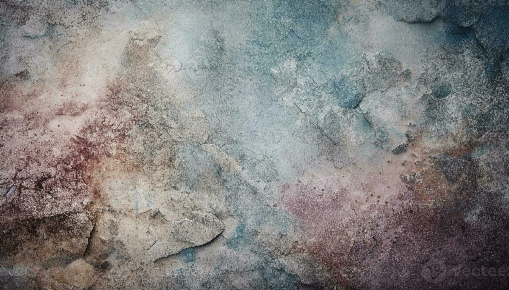 grunge toile de fond avec coloré, patiné texture généré par ai photo