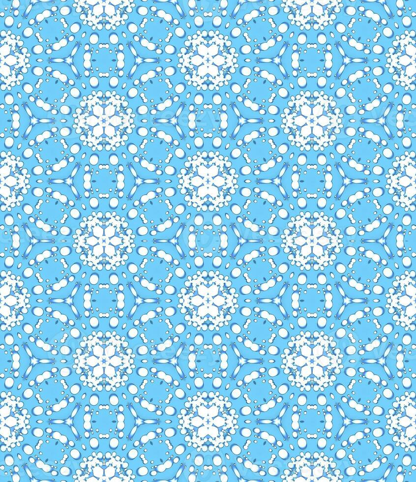 bleu fleur feu d'artifice kaléidoscope abstrait modèle sur bleu Contexte photo