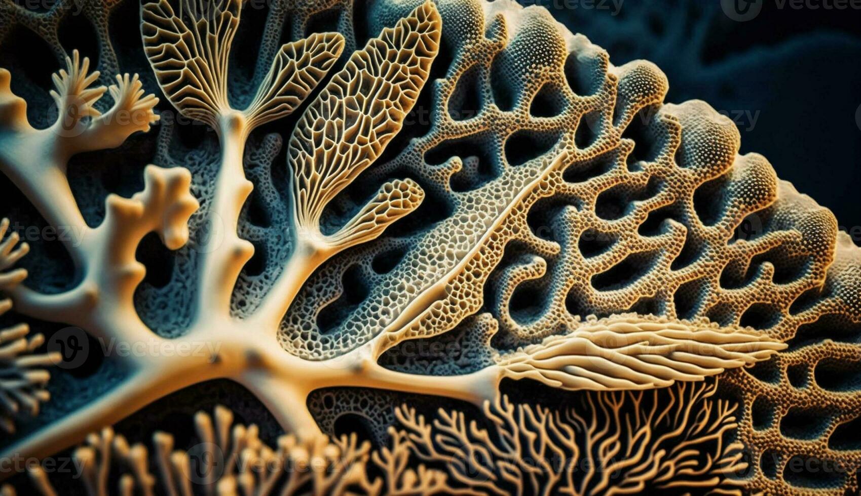sous-marin corail récif grouillant avec multi coloré mer la vie généré par ai photo