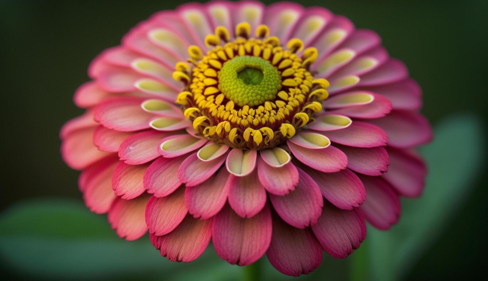 proche en haut de une multi coloré fleur pétale généré par ai photo