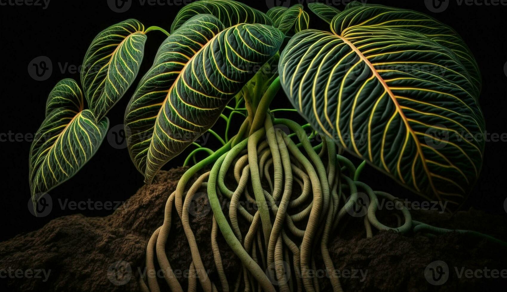 la nature vert croissance proche en haut et magnifique généré par ai photo