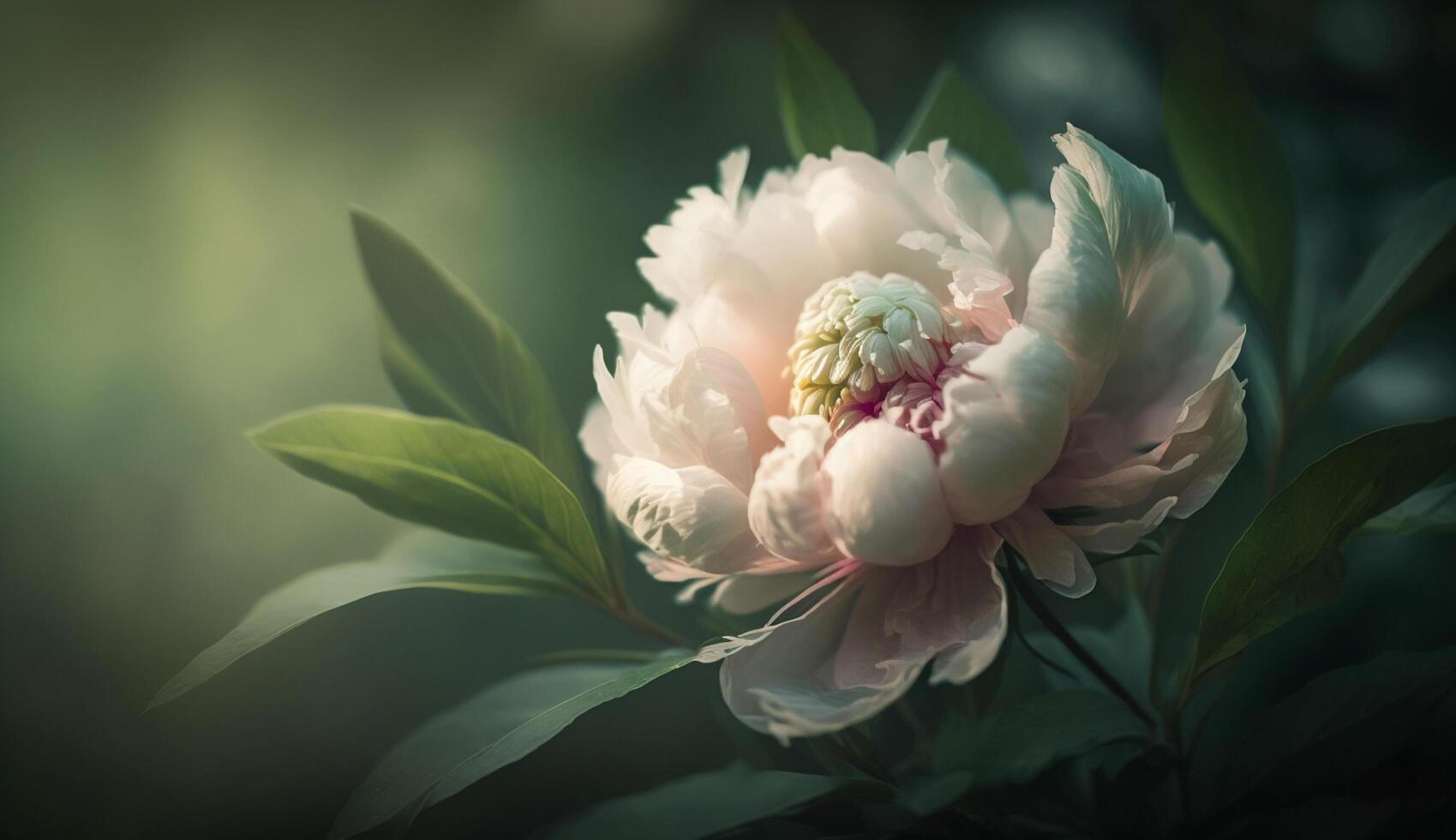 une multi coloré bouquet de Frais pivoines dans Floraison généré par ai photo