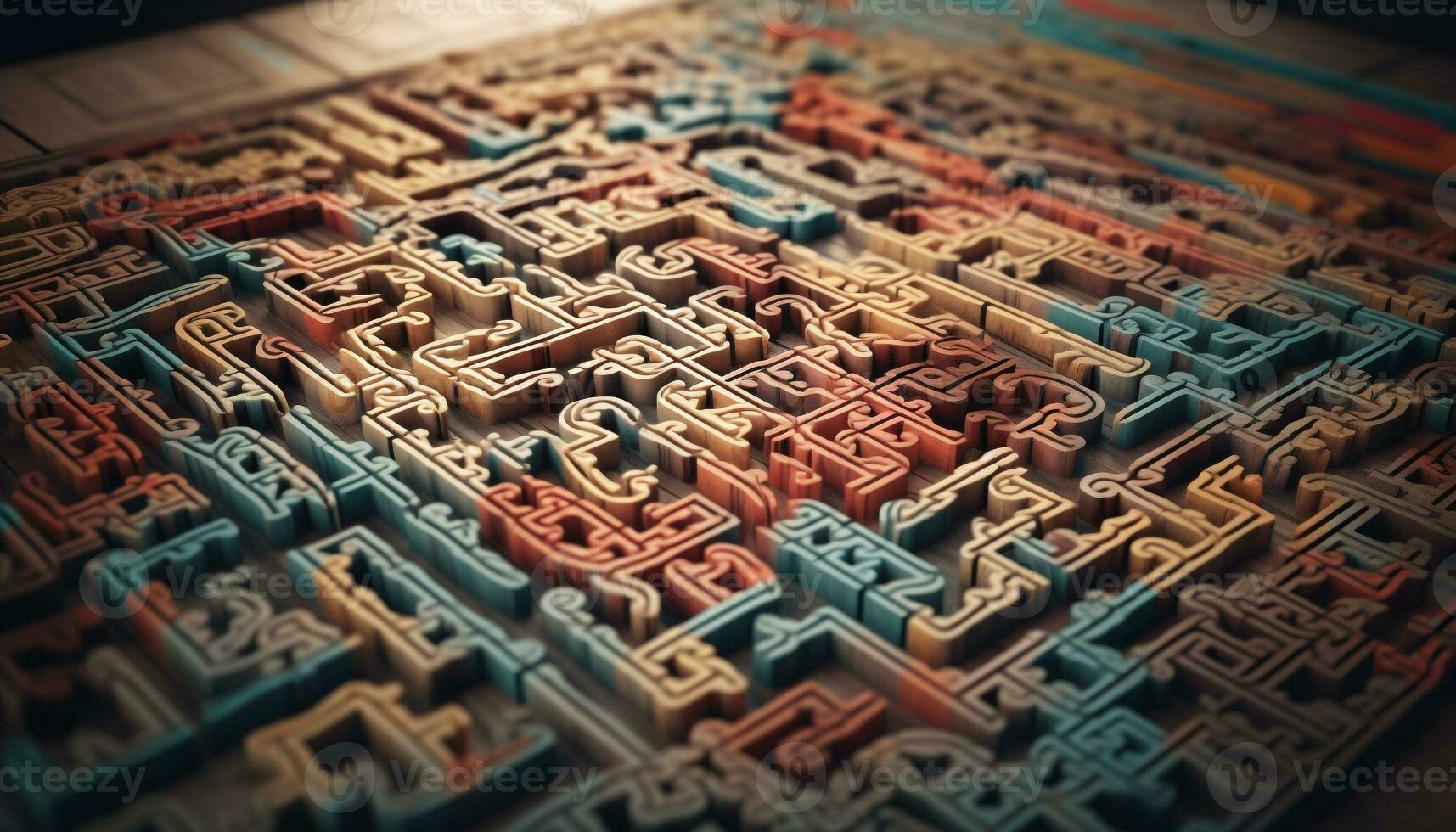 Labyrinthe de sagesse chinois puzzle culture dans ancien loisir Jeux généré  par ai 25082473 Photo de stock chez Vecteezy