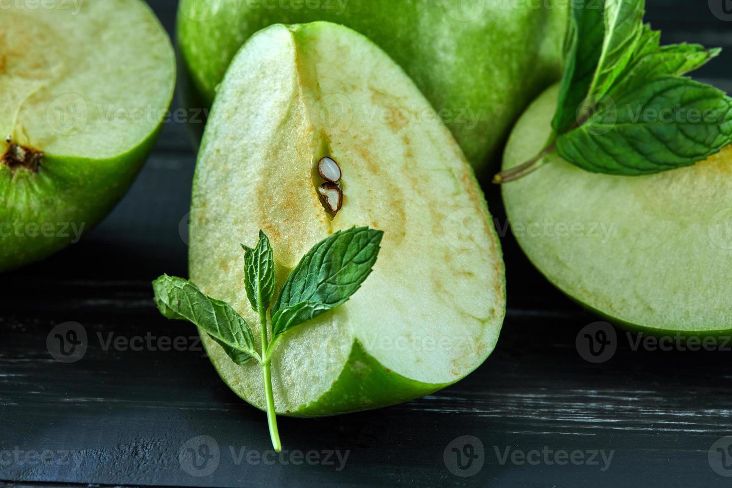 le concept de manger sainement des pommes fraîches photo