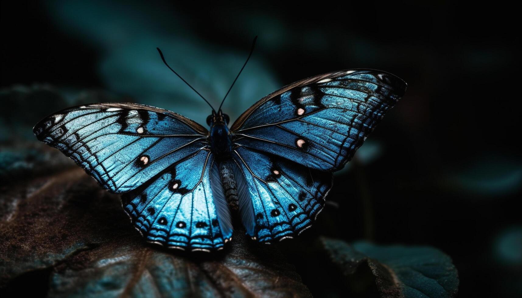 éblouissant papillon aile exhibe vibrant multi Couleur élégance généré par ai photo