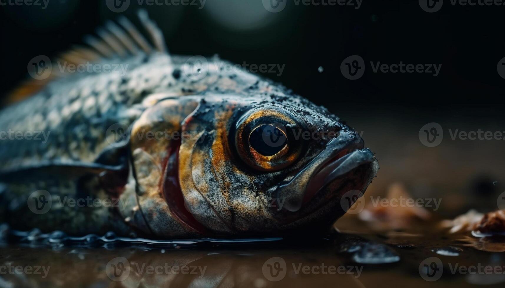 en bonne santé repas Frais Fruit de mer de sous-marin paradis généré par ai photo