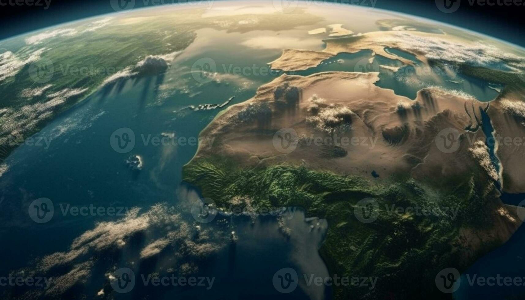 topographie de planète Terre, un aérien périple généré par ai photo