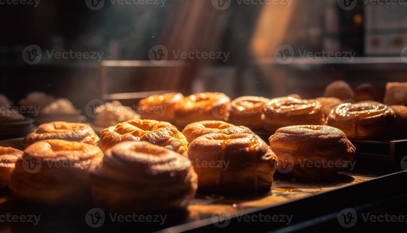 cuit pain, grillé Viande, fait maison dessert assiette généré par ai photo