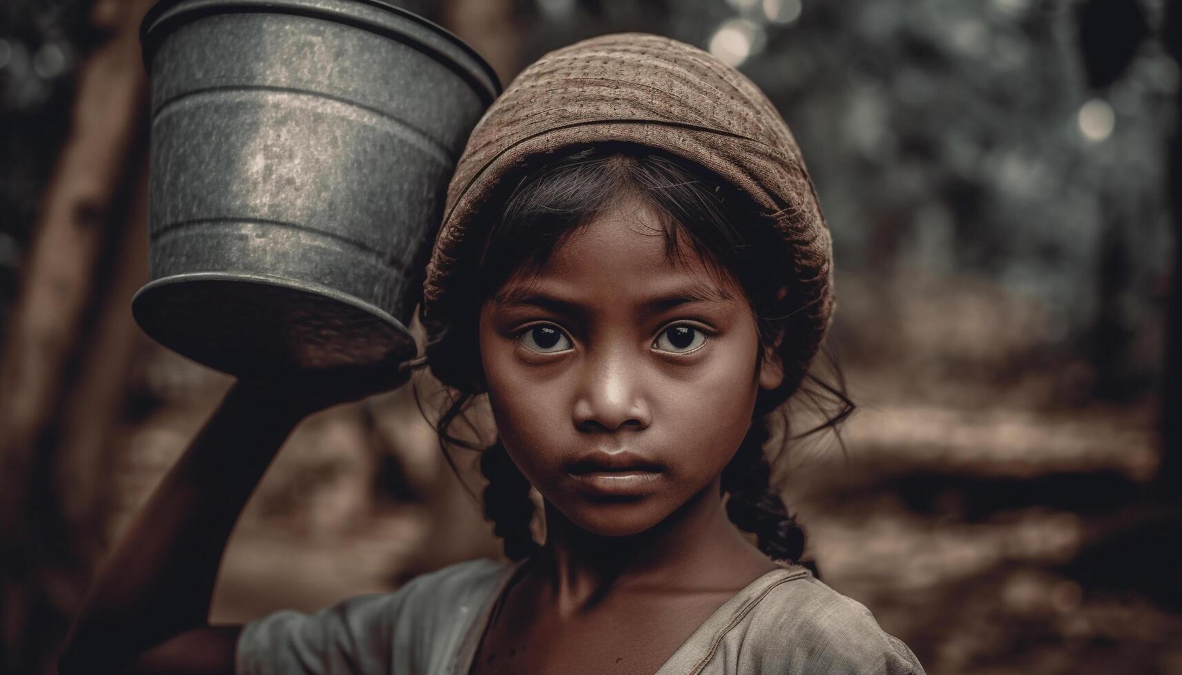 un Jeune femme souriant en plein air dans la nature généré par ai photo