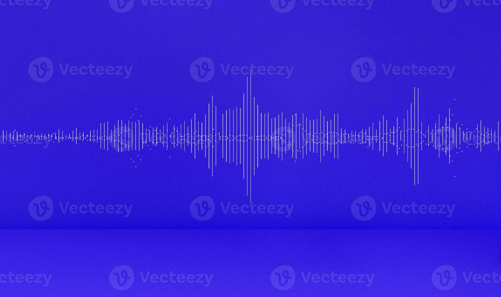 du son vague sur bleu violet studio Contexte. podcast, en direct, streaming, créateur contenu. photo