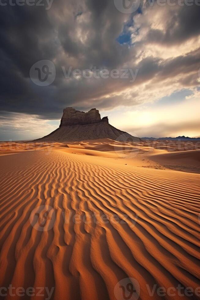 magnifique désert paysage. ai génératif photo