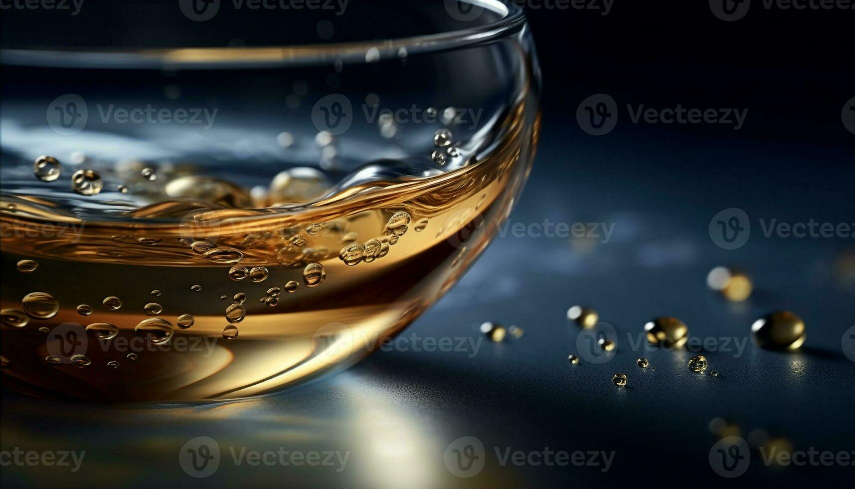une luxueux fête avec or whisky verser généré par ai photo
