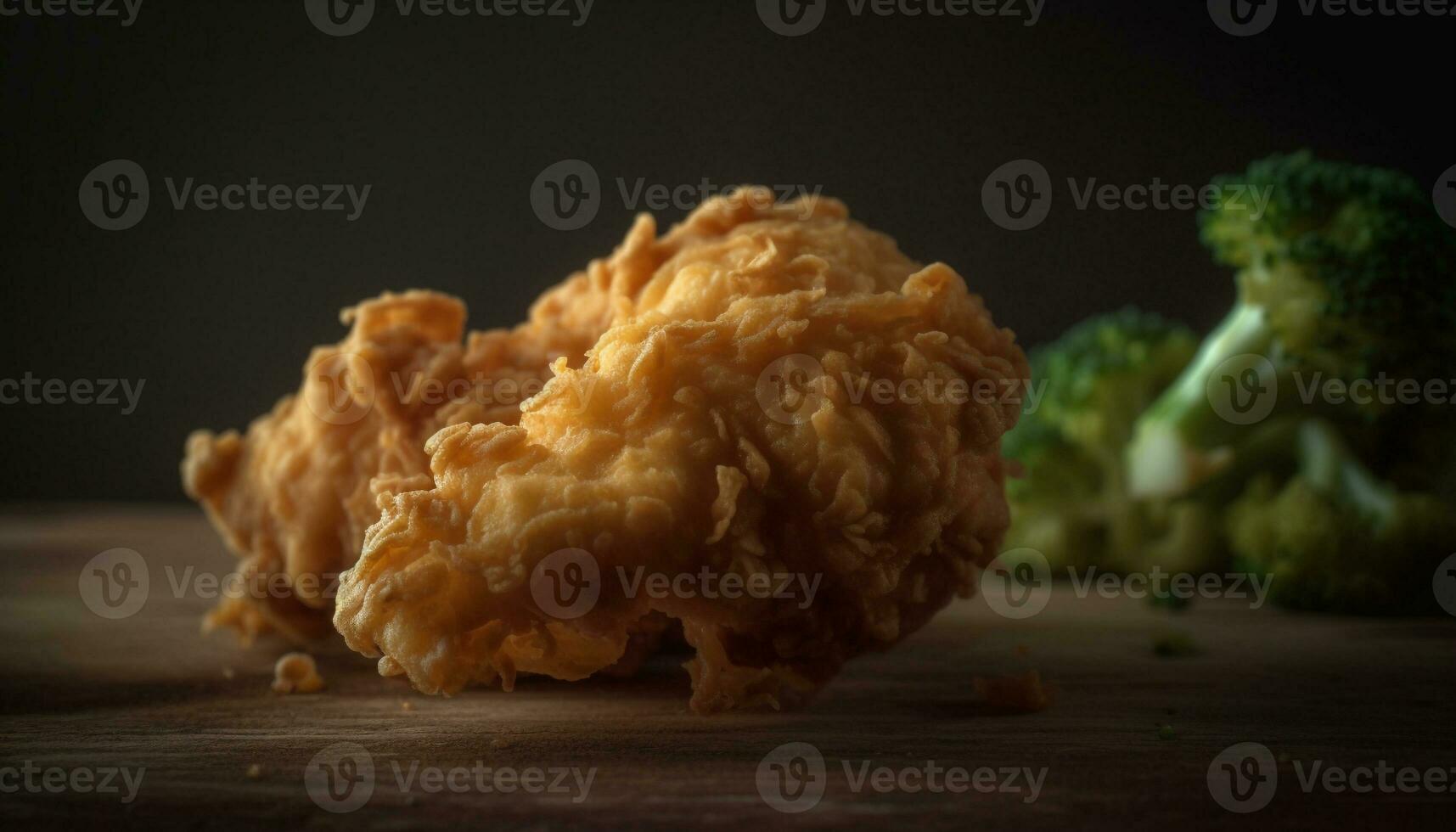 en bonne santé repas avec Frais des légumes et cuit poisson, non frit nourriture généré par ai photo