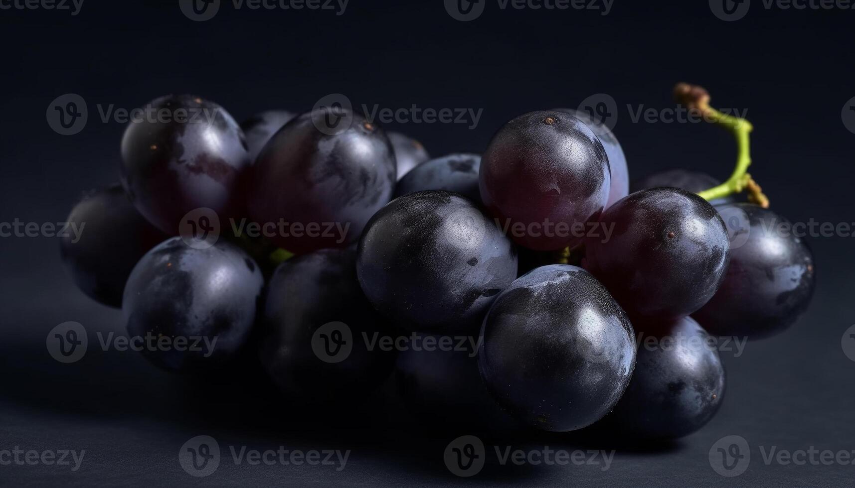 juteux mûr grain de raisin bouquet, Frais de la nature biologique vignoble généré par ai photo