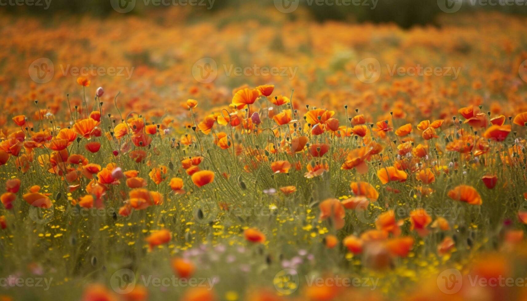 vibrant fleurs sauvages Prairie vitrines beauté dans la nature coloré croissance généré par ai photo