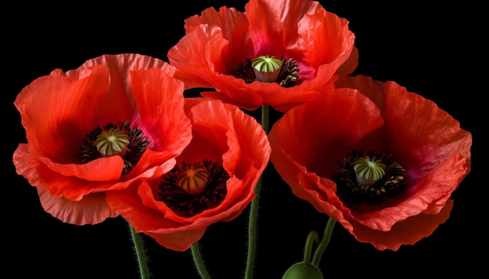 vibrant fleurs sauvages bouquet vitrines la nature beauté dans une formel jardin généré par ai photo