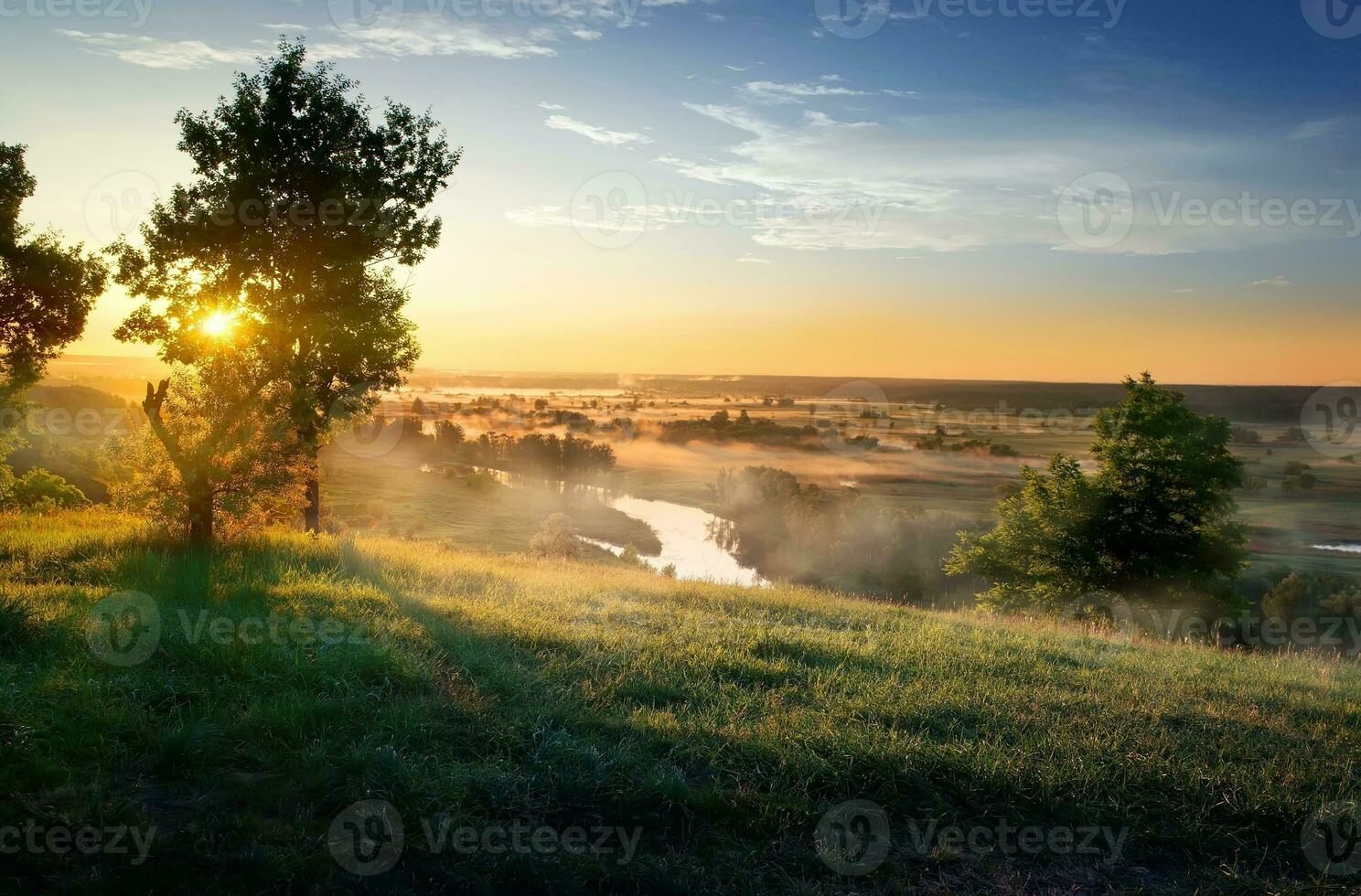 rivière dans steppe photo