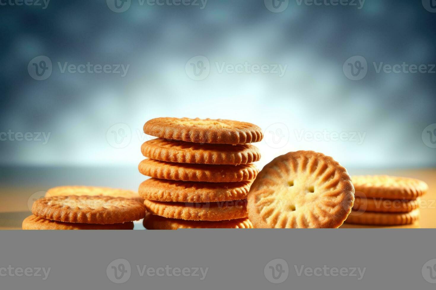 Stock photo de biscuit rouleaux nourriture la photographie studio ai généré