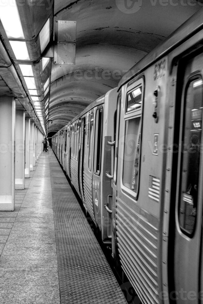 Publique transport scènes dans Chicago Illinois photo