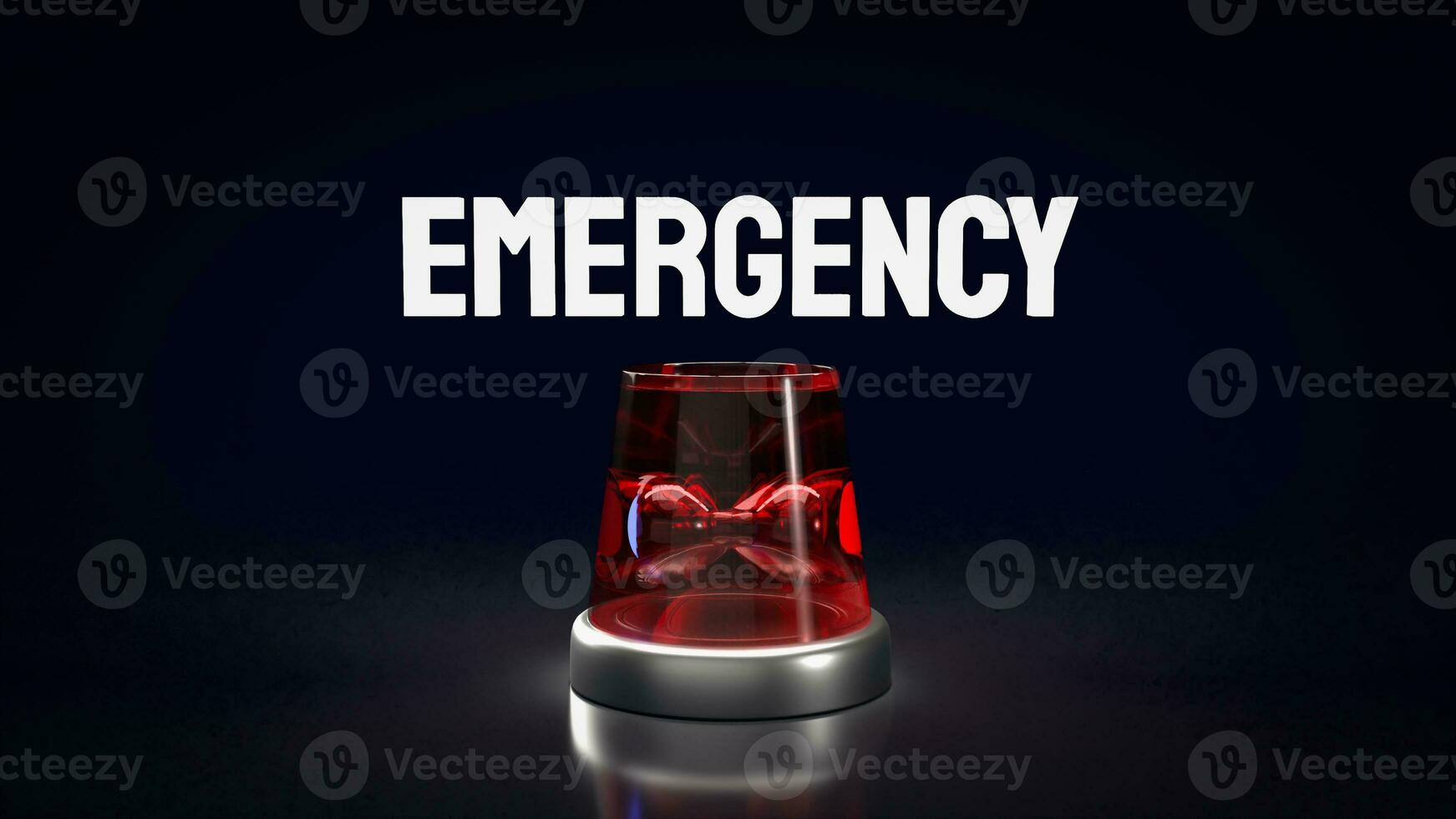 sirène d'éclairage d'urgence sur le rendu 3d mobile pour le contenu de  l'application d'ambulance. 10344715 Photo de stock chez Vecteezy