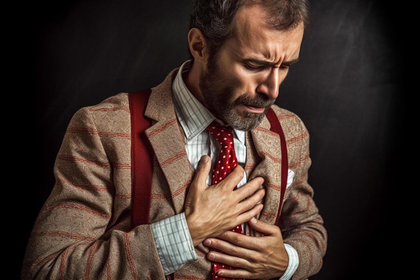 poitrine douleur et étanchéité ai généré photo