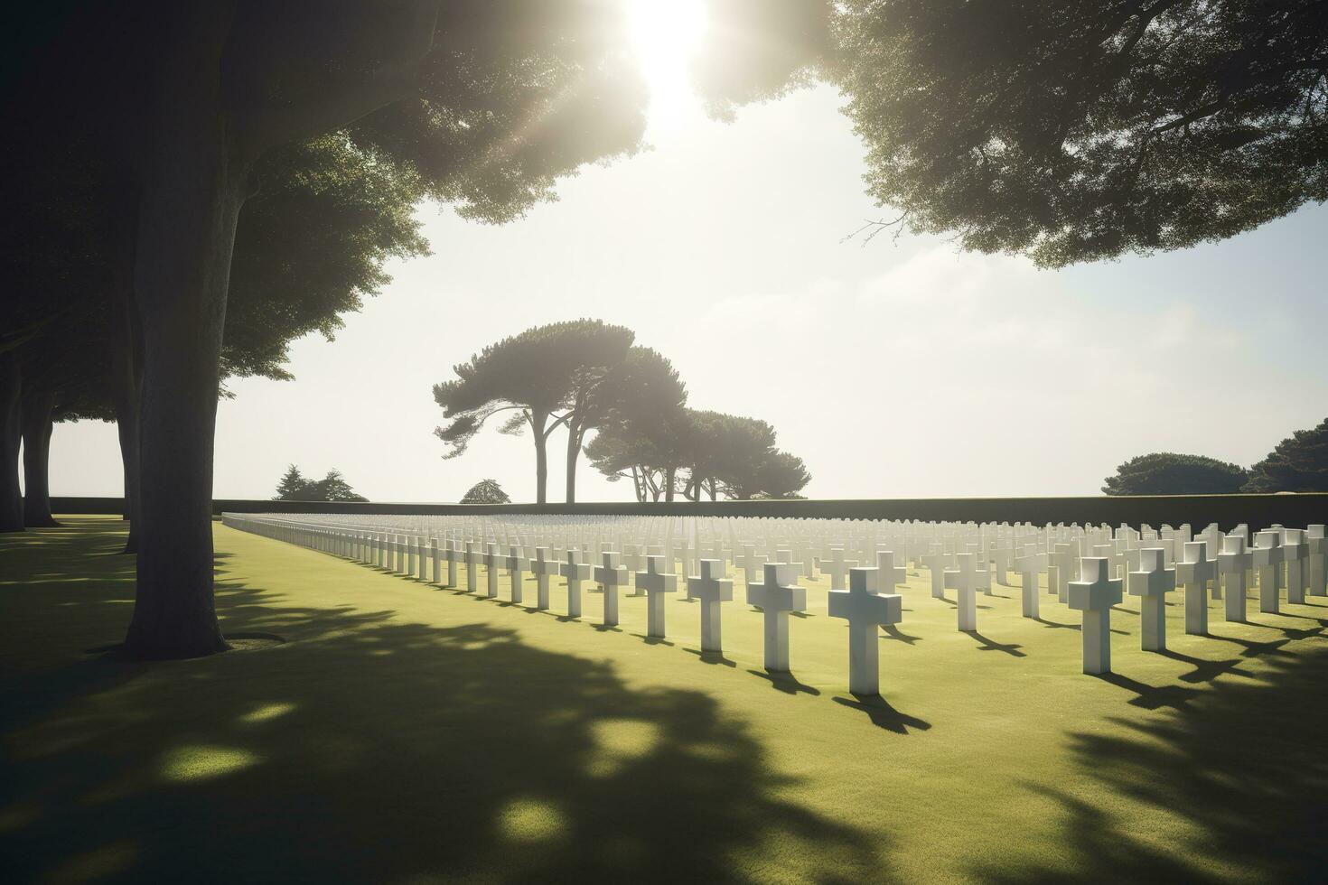 nationale cimetière, produire ai photo