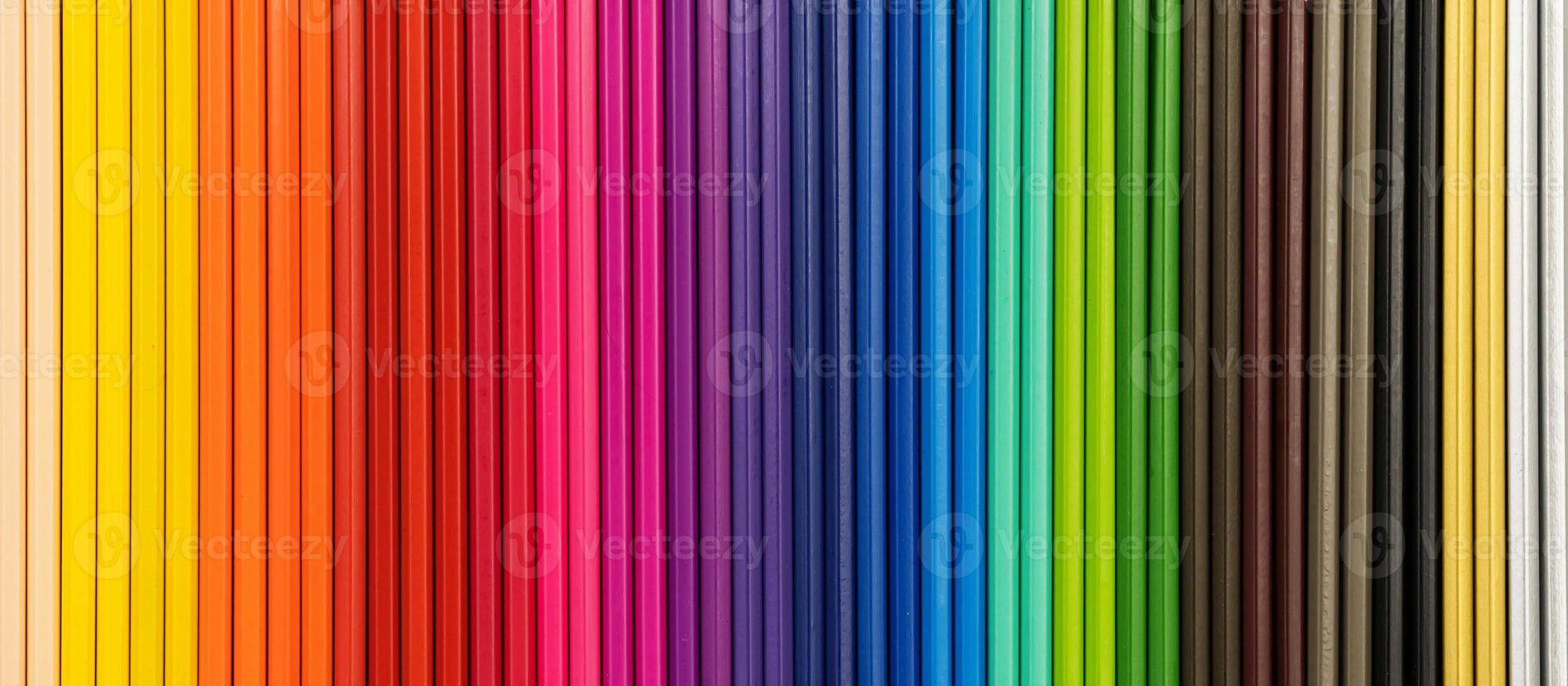 gros plan sur fond de crayons de couleur photo