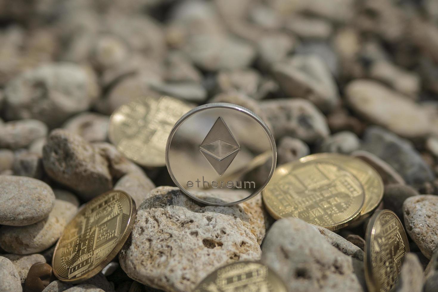 fond d'écran de crypto-monnaie ethereum photo