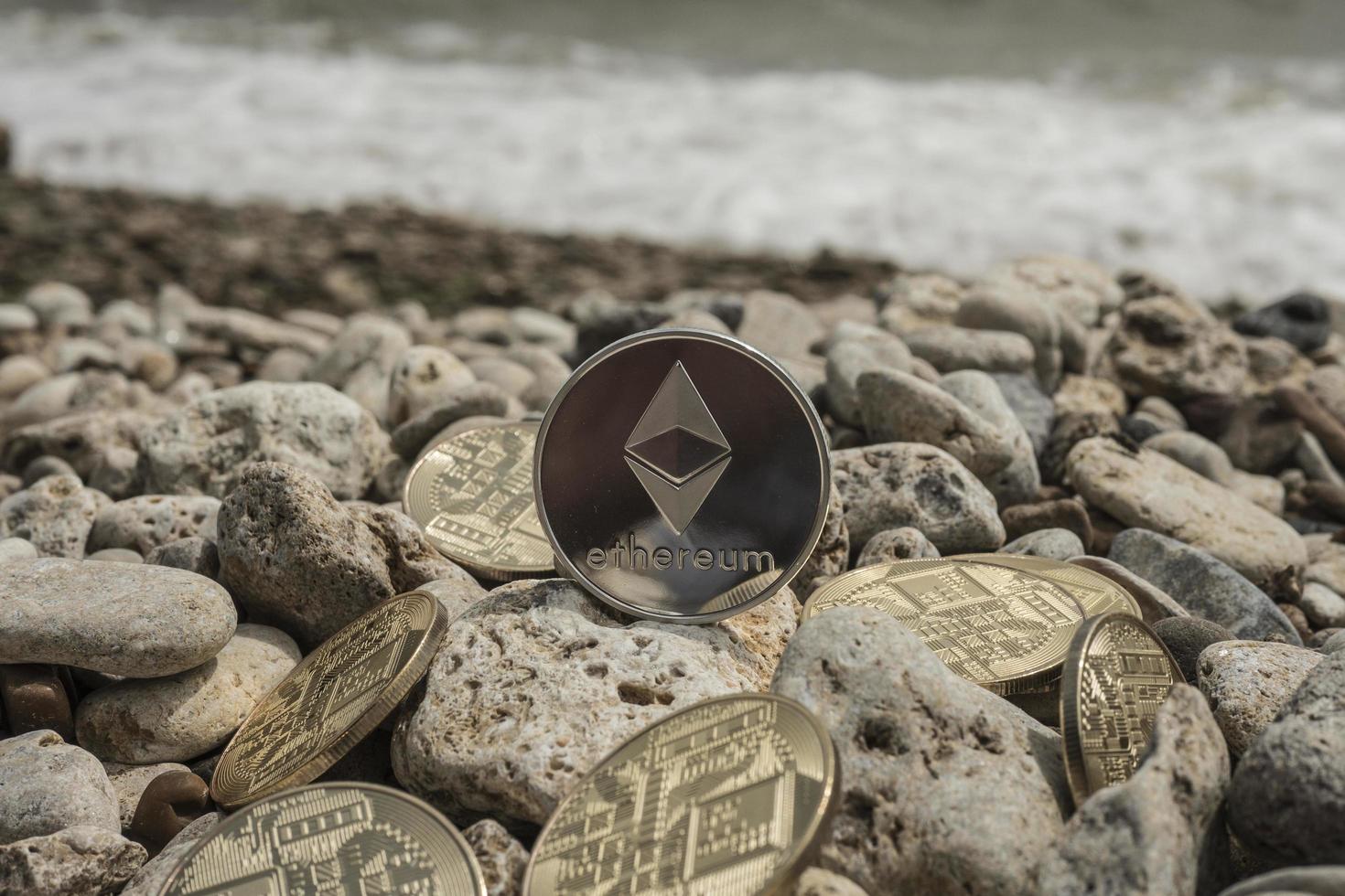 fond d'écran de crypto-monnaie ethereum photo