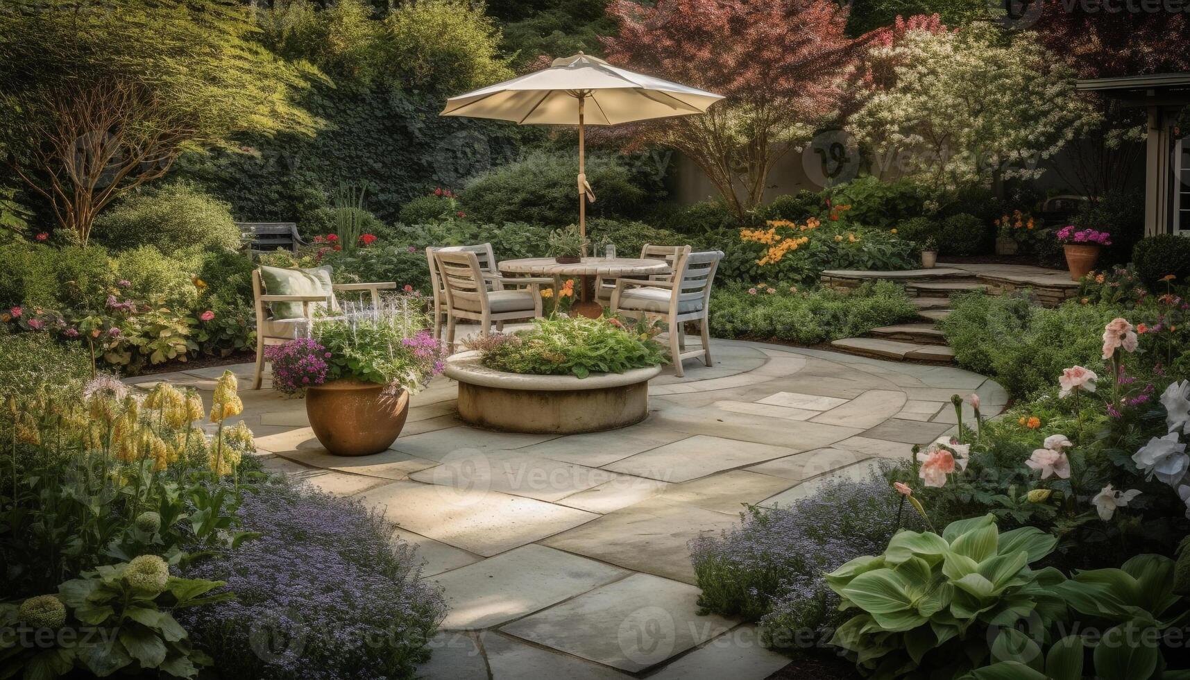 une multi coloré fleur pot sur une moderne Jaune chaise généré par ai photo