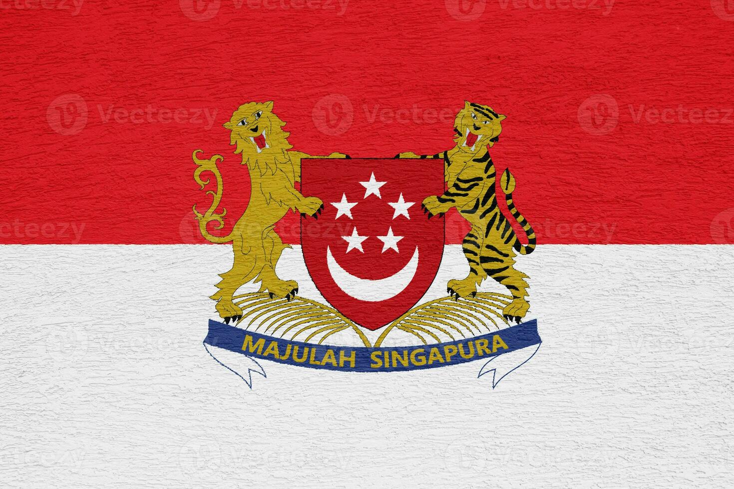 drapeau de Singapour sur une texturé Contexte. concept collage. photo