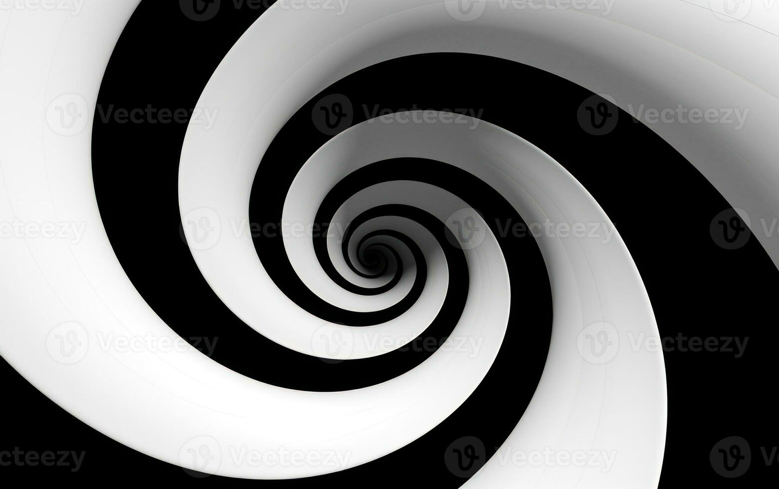 noir et blanc spirale Contexte. illustration ai génératif photo