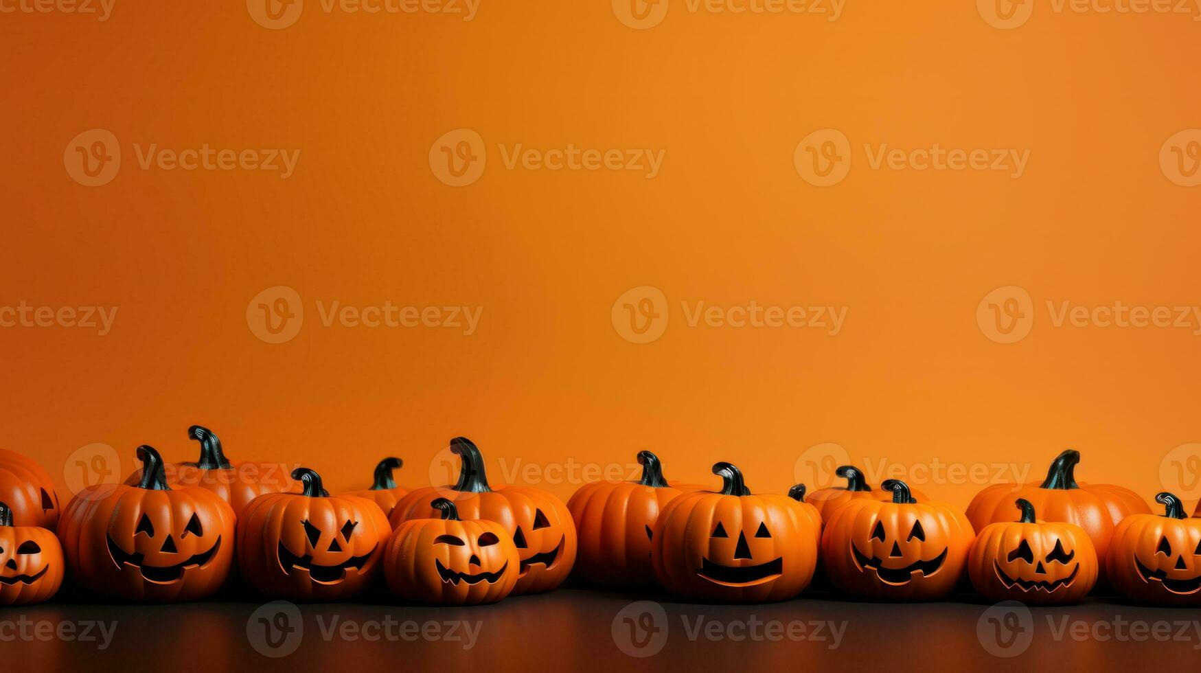 Orange Halloween Contexte. illustration ai génératif photo