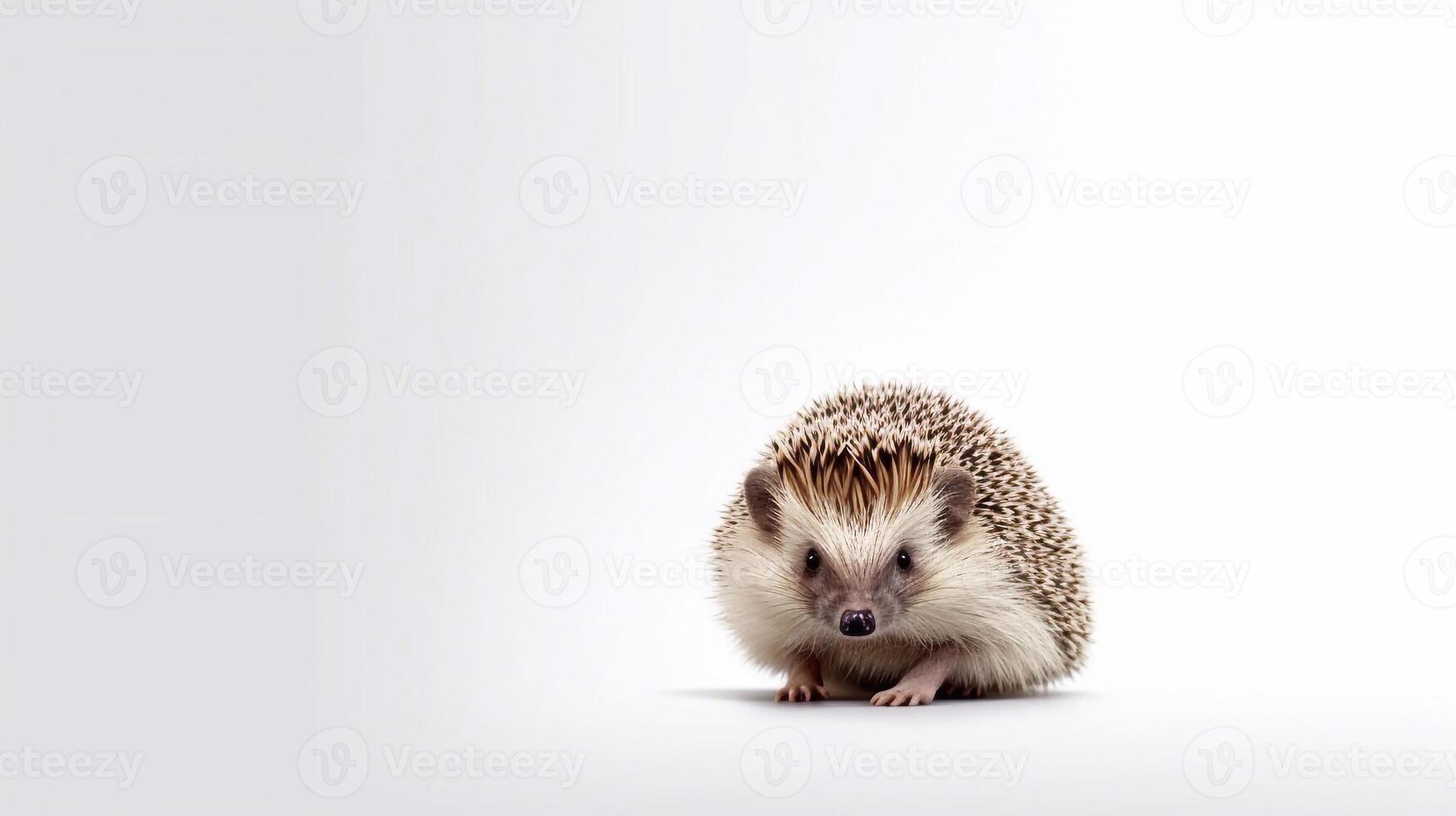 mignonne animal de compagnie sur blanc Contexte - génératif ai photo