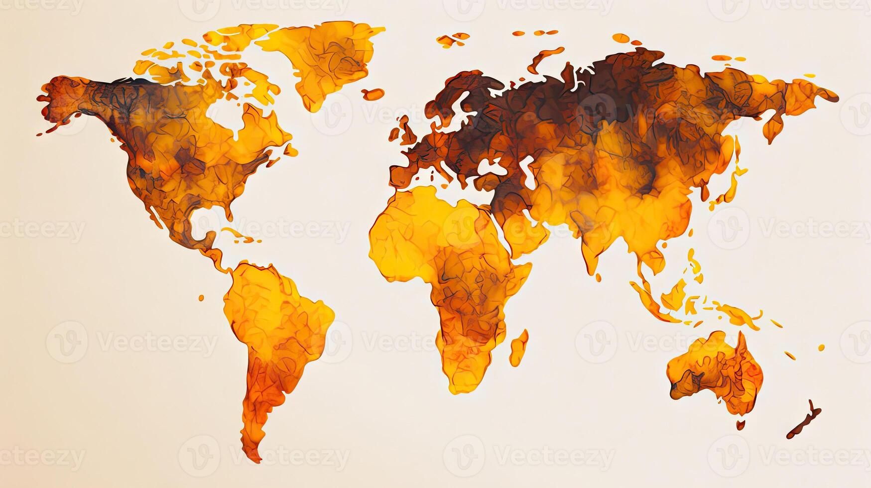 monde carte pétrole peindre Contexte. génératif ai. photo