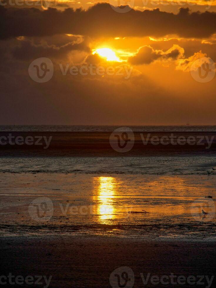 été temps sur Spiekeroog île photo