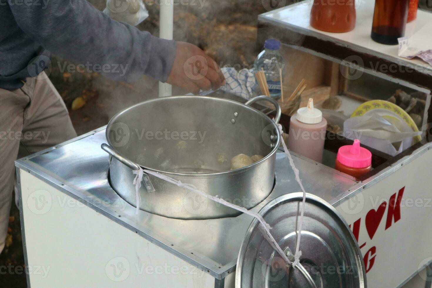 chaud Boulettes de viande pour vente photo