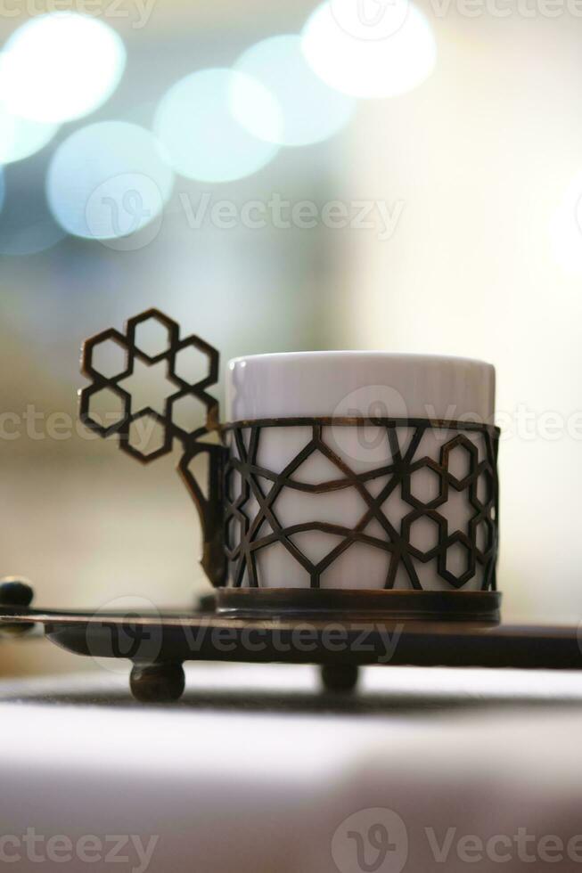 Expresso café dans turc style. atmosphérique photo de le café.