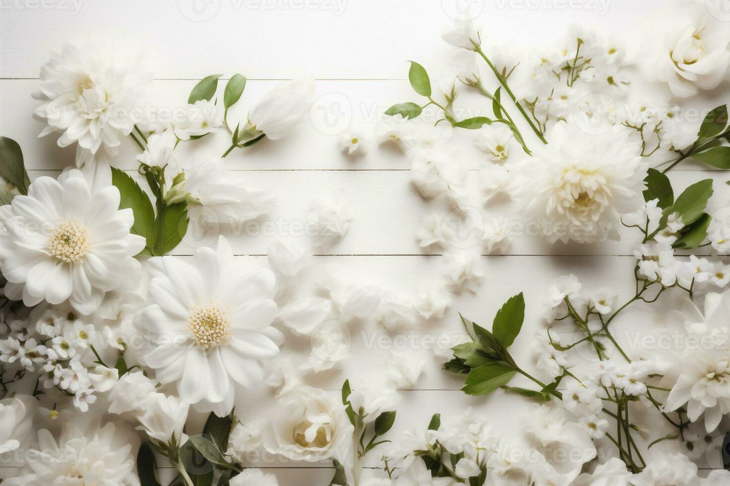 printemps fleur blanc fête fleur Contexte la nature mariage magnifique flore floral. génératif ai. photo