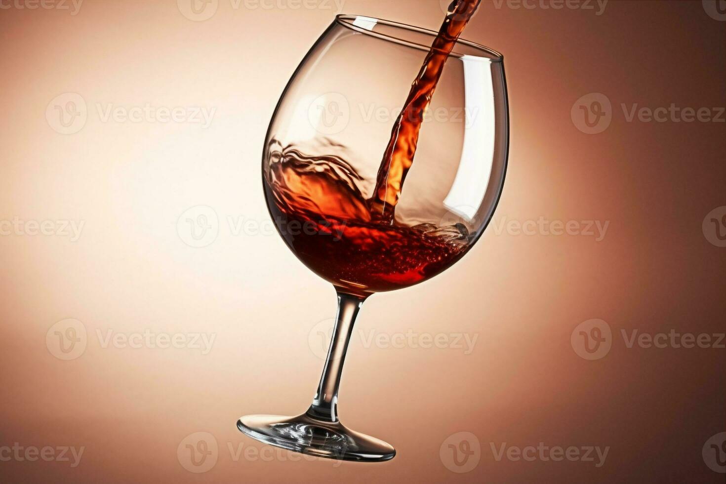 du vin liquide verre vignoble Contexte pente de l'alcool rouge fermer boisson faire la fête. génératif ai. photo