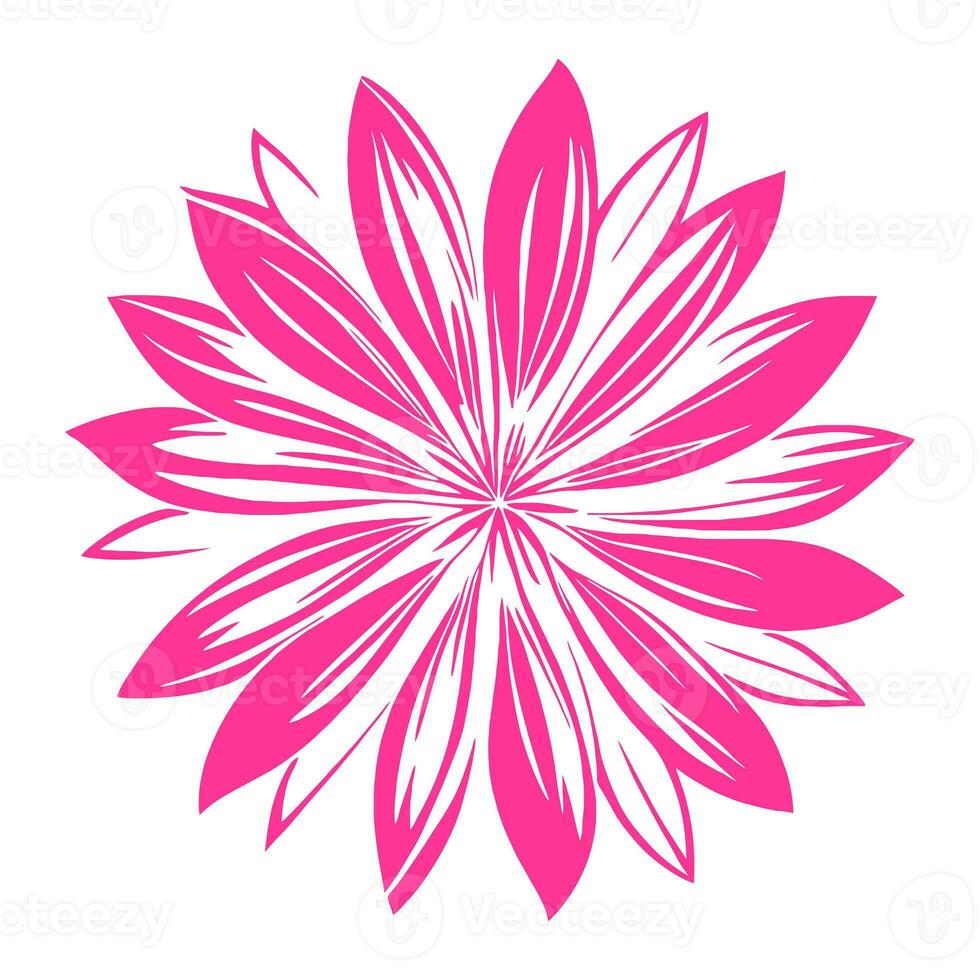 fleur logo vecteur Facile abstrait plat mandala tatouage plante Couleur fleur fleuron Floraison pochoir photo