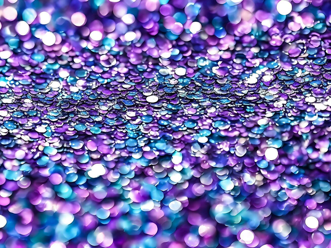 paillettes proche en haut macro abstrait Contexte avec-bleu paillettes et lilas Couleur photo