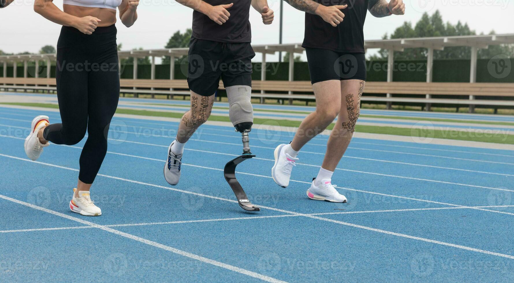 des sports réhabilitation de blessés combattants dans le guerre avec Russie photo