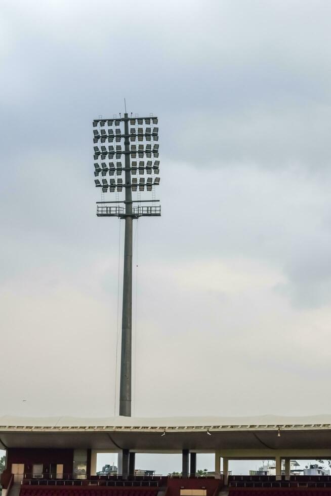 criquet stade inonder lumières poteaux à Delhi, Inde, criquet stade lumières photo